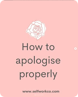 How to apologise properly