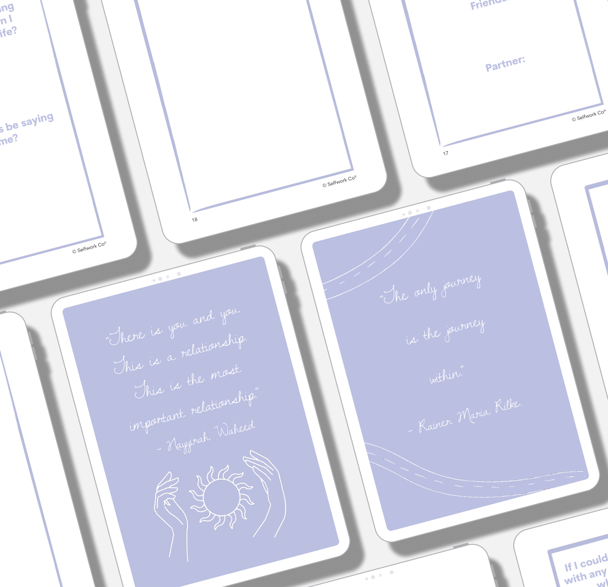 Inside workbook pages of Within digital edition